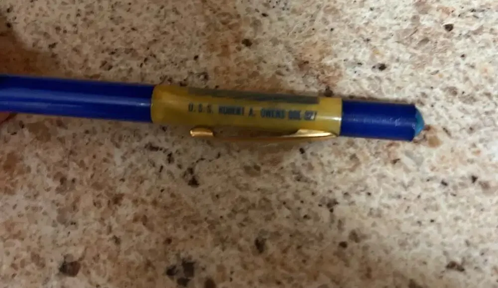 Vintage Sheaffer Fineline Mechanical Pencil U.S.S. Robert A. Owens DDE-827